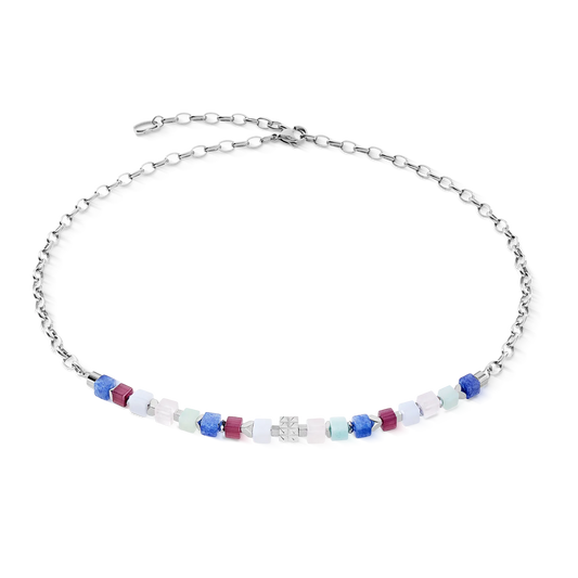 Multi color COEUR de LION necklace