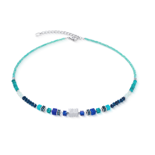 Green and Blue COEUR de LION necklace