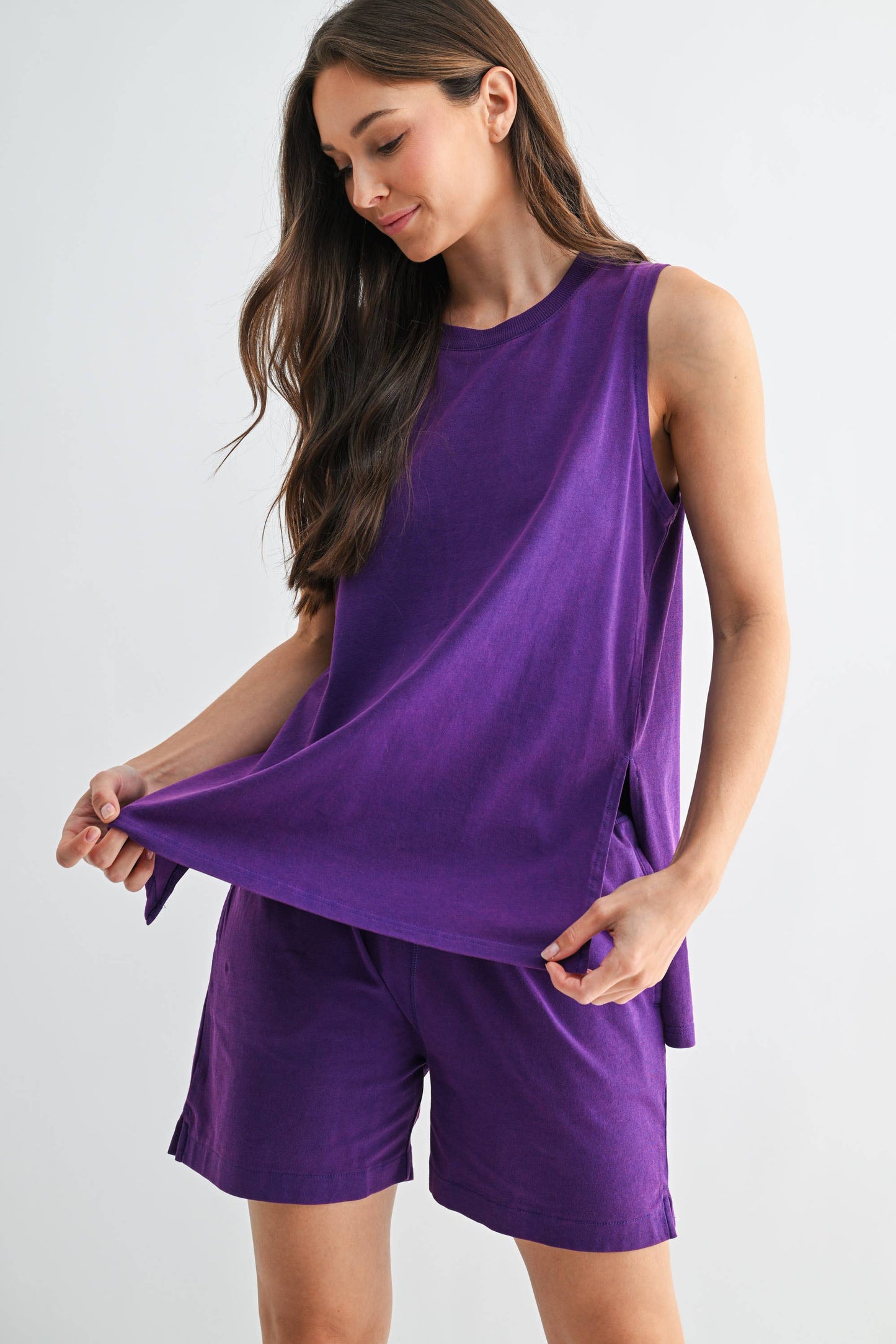 Coastal Drift Pima Cotton Tank Top Set