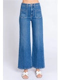 High Rise Sailor Patch Pocket Jean - Medium
