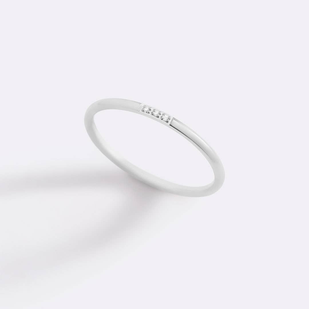 Dainty Diamonds Stacking Ring