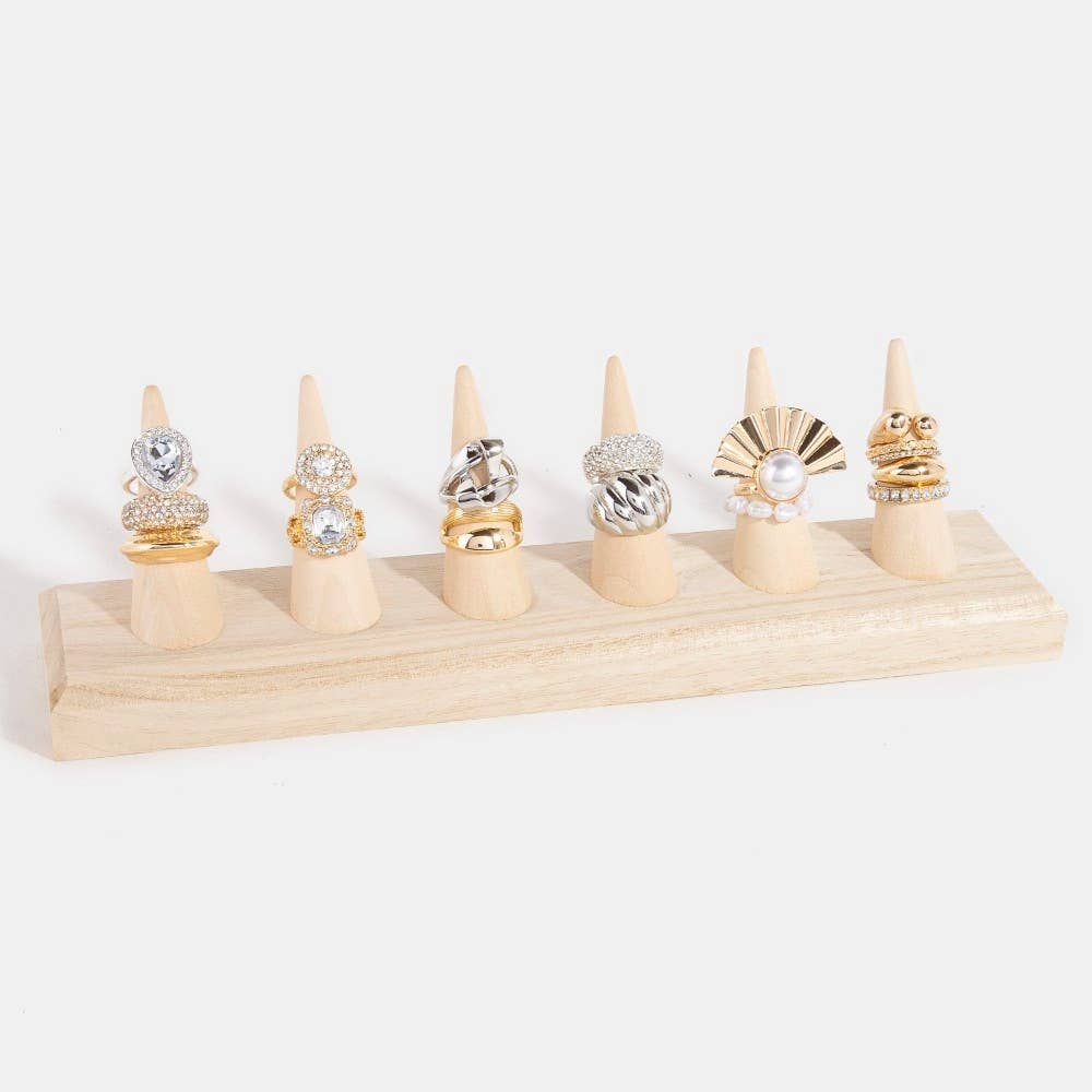 Wooden Ring Mount Display