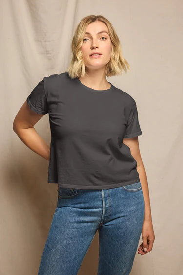 Harley Cotton SS Boxy Crew Tee