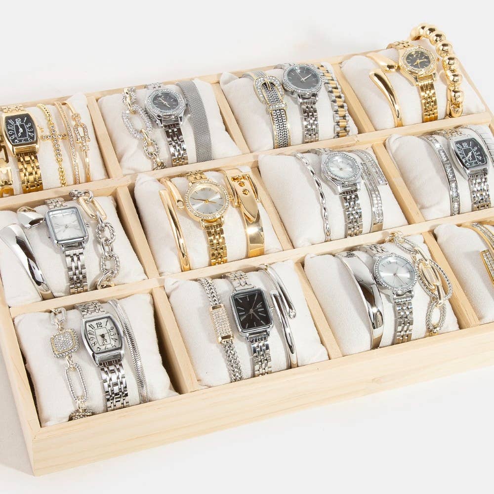 Wooden Jewelry Bracelet Display Box