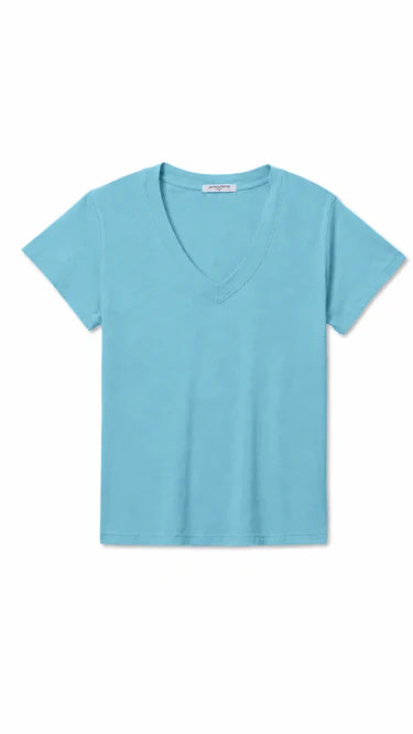 Hendrix Cotton SS Boxy V Neck Tee