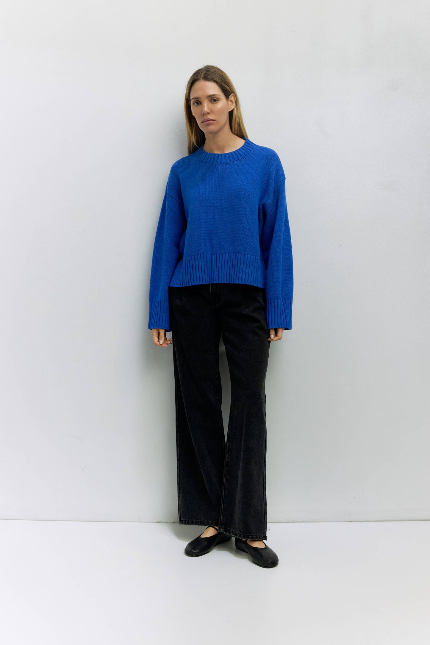 The Asher Sweater | Oversized Cropped Sweater: Yellow / SMALL