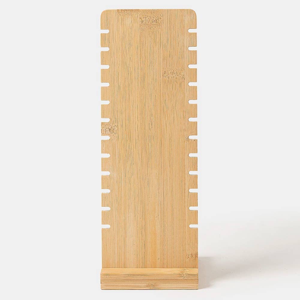 Long Wooden Jewelry Display Stand