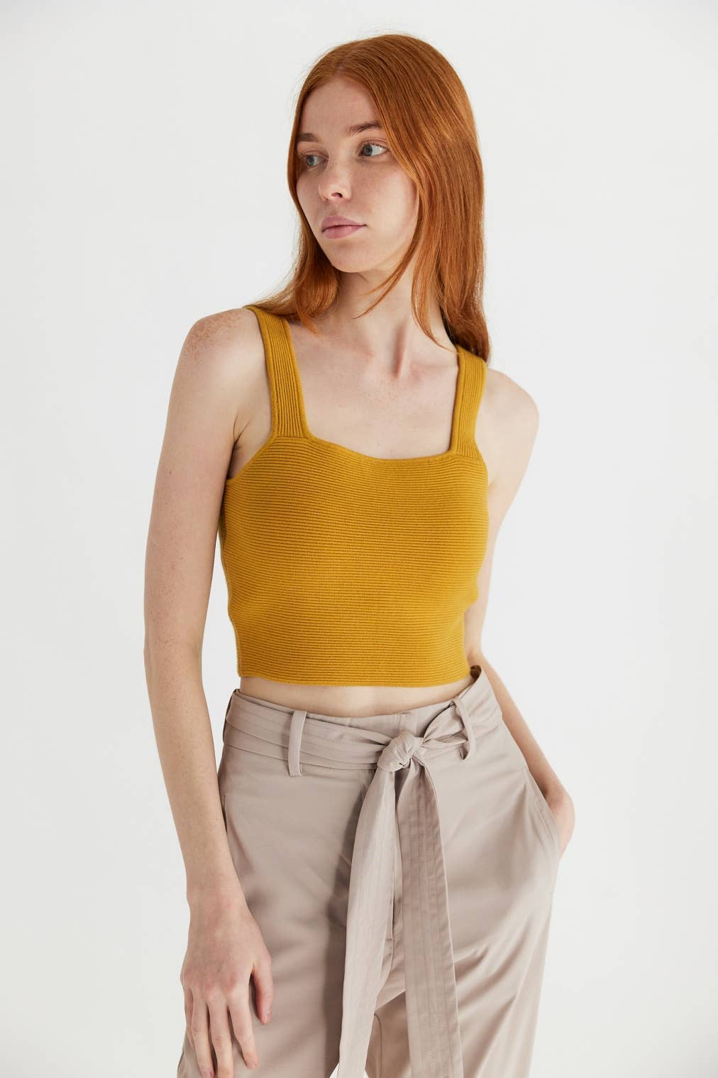The Kailee Top: MUSTARD / MEDIUM