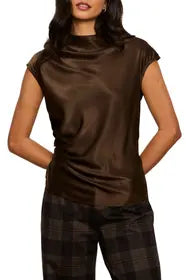 Nights w/ You Satin Shell Top