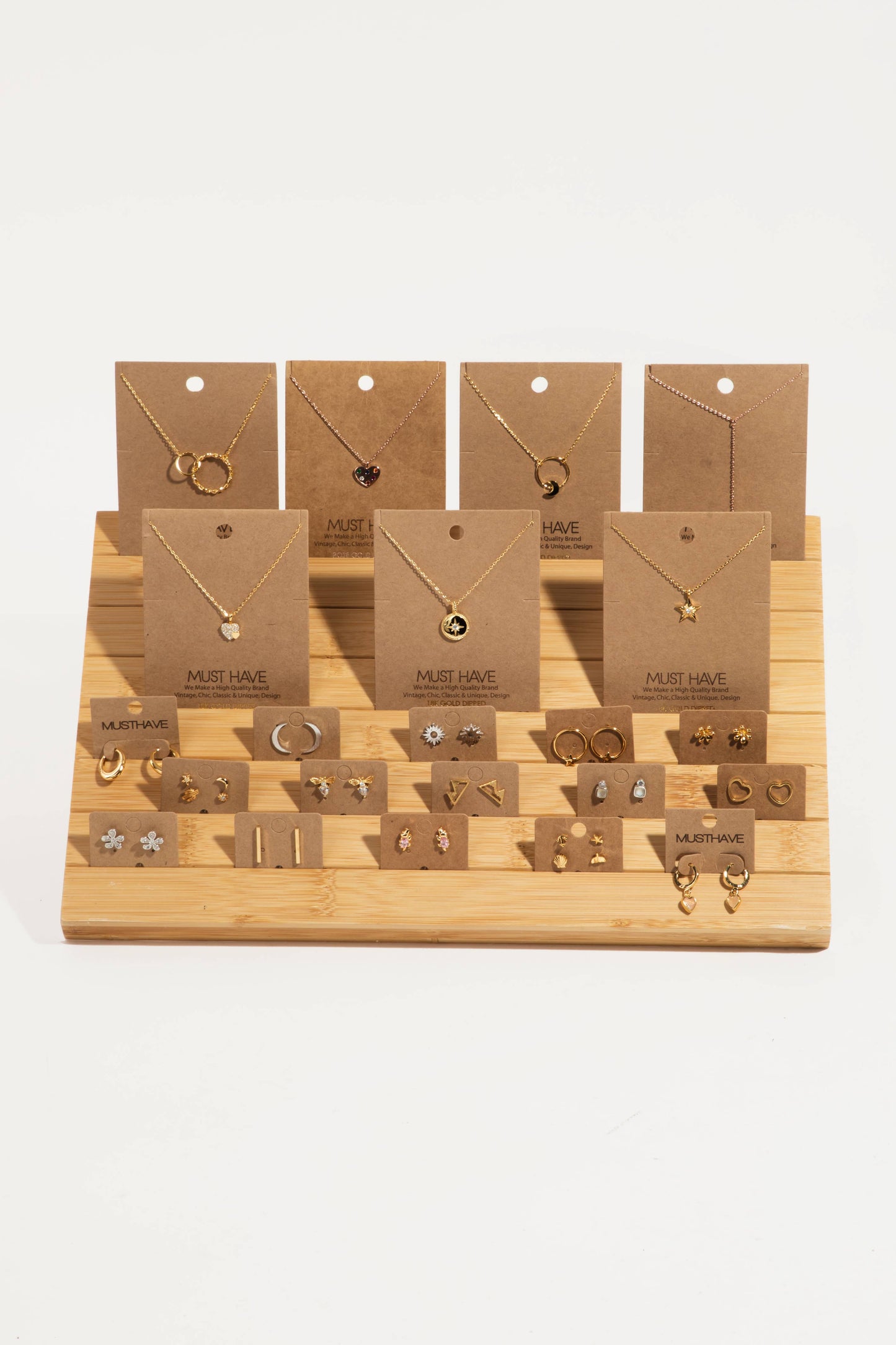 Jewelry Bamboo Display Stand