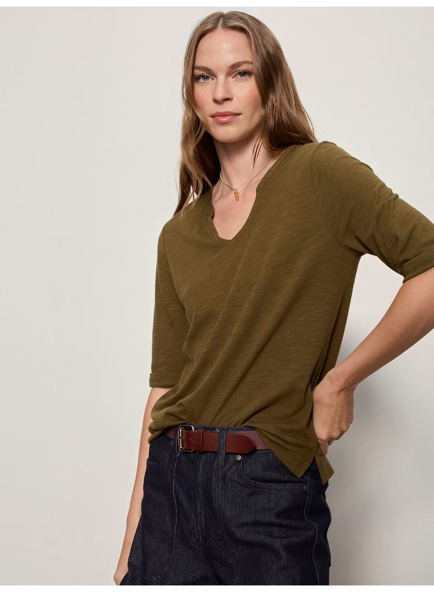 Dolce Notch Neck Tee