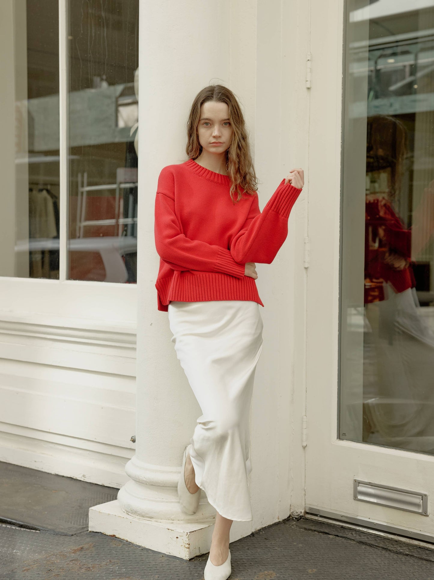 The Asher Sweater | Oversized Cropped Sweater: Yellow / SMALL
