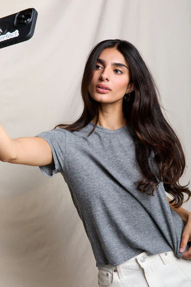 Harley Cotton SS Boxy Crew Tee