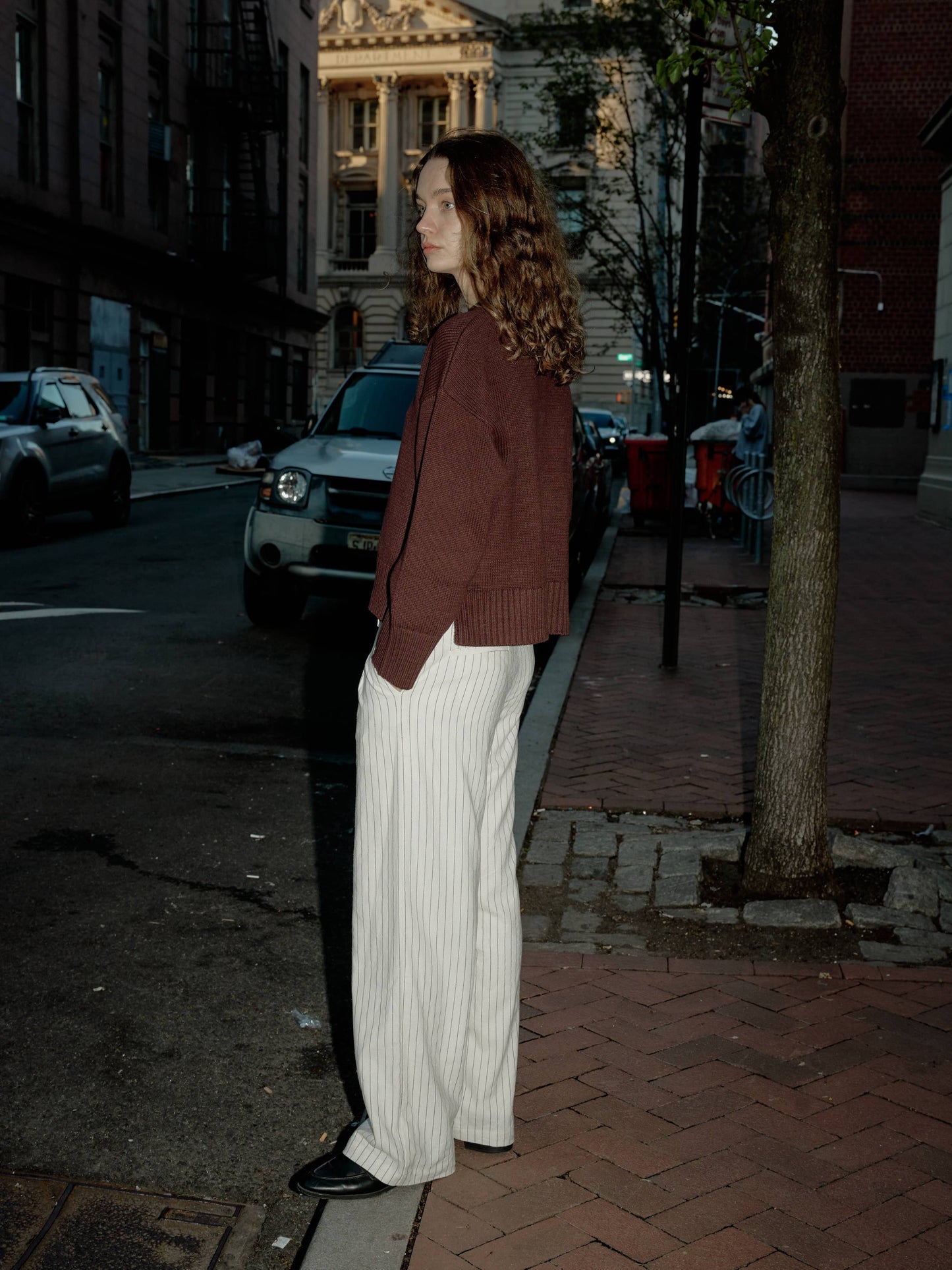 The Asher Sweater | Oversized Cropped Sweater: Yellow / SMALL