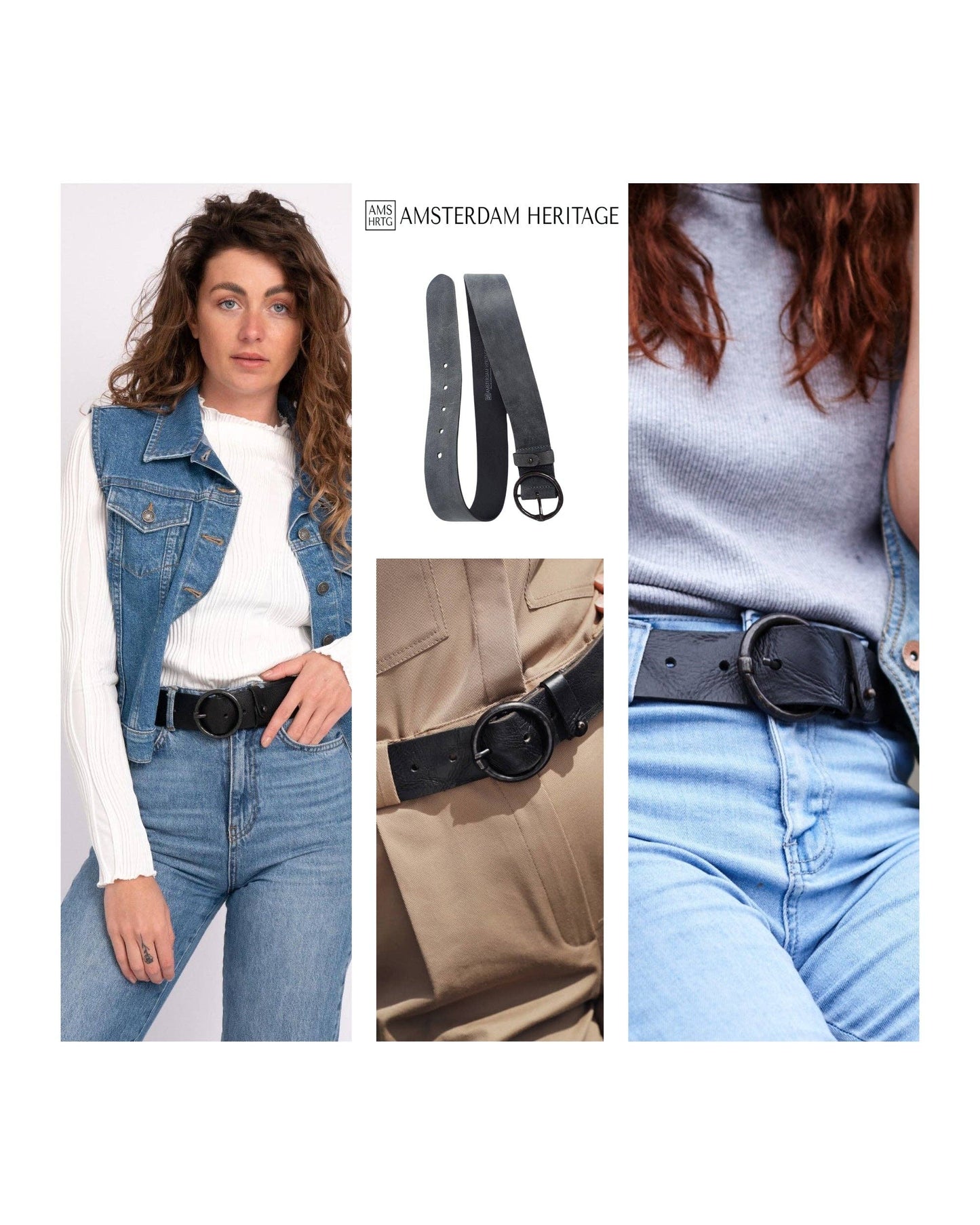 Pip | Vintage Full-Grain Leather Belt for Women