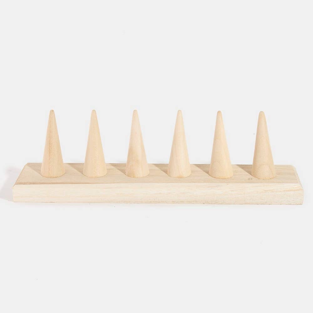 Wooden Ring Mount Display