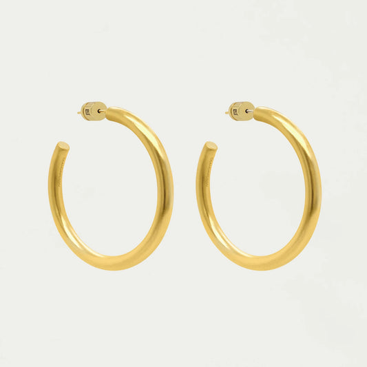 Midi Dune Hoops - Gold