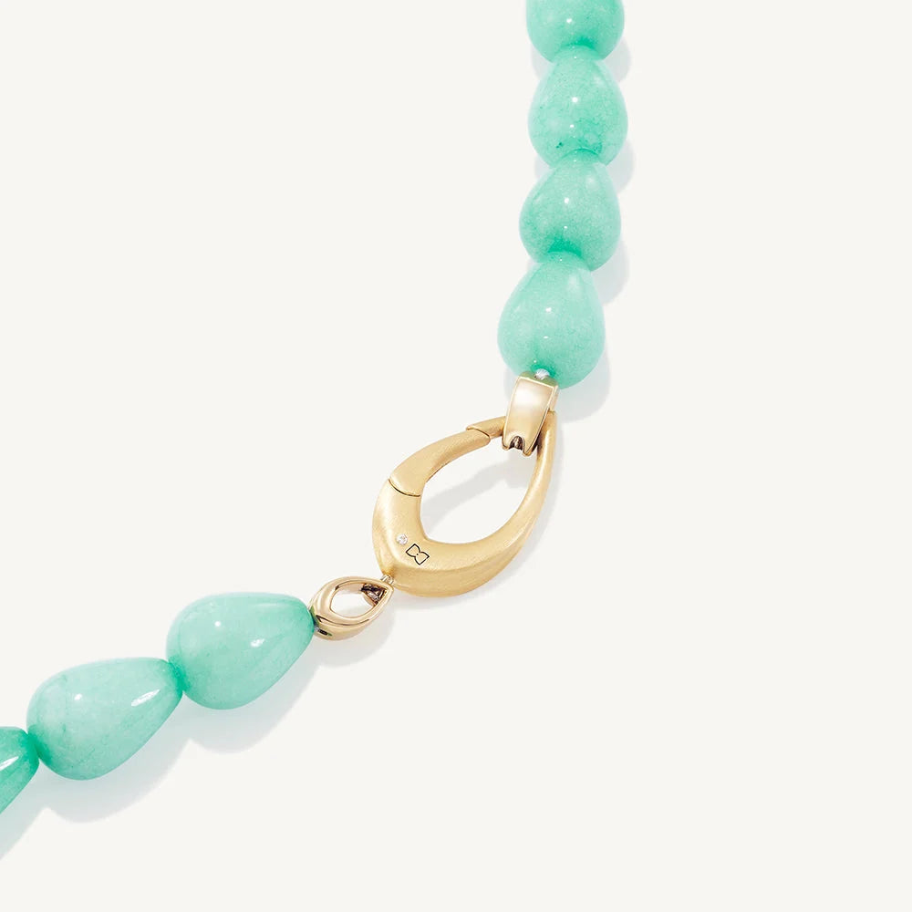 Samui Beaded Necklace - Gold - Banyan Green