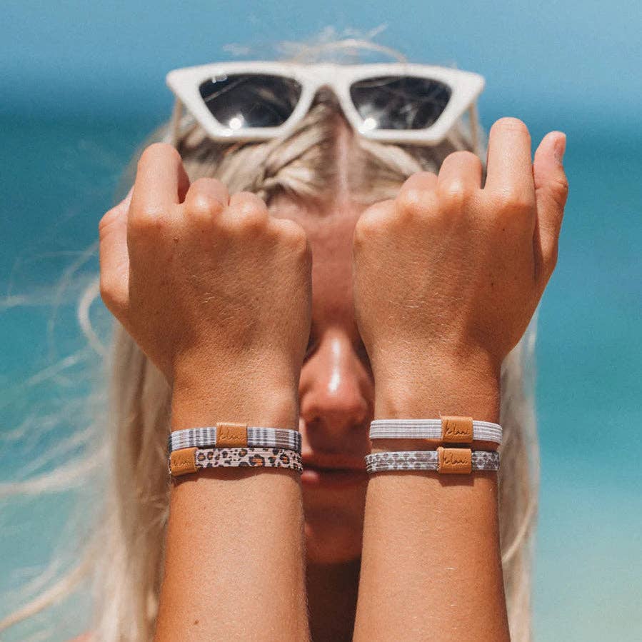 "Fierce" Earthy Tone Animal Print Hair Tie Bracelets