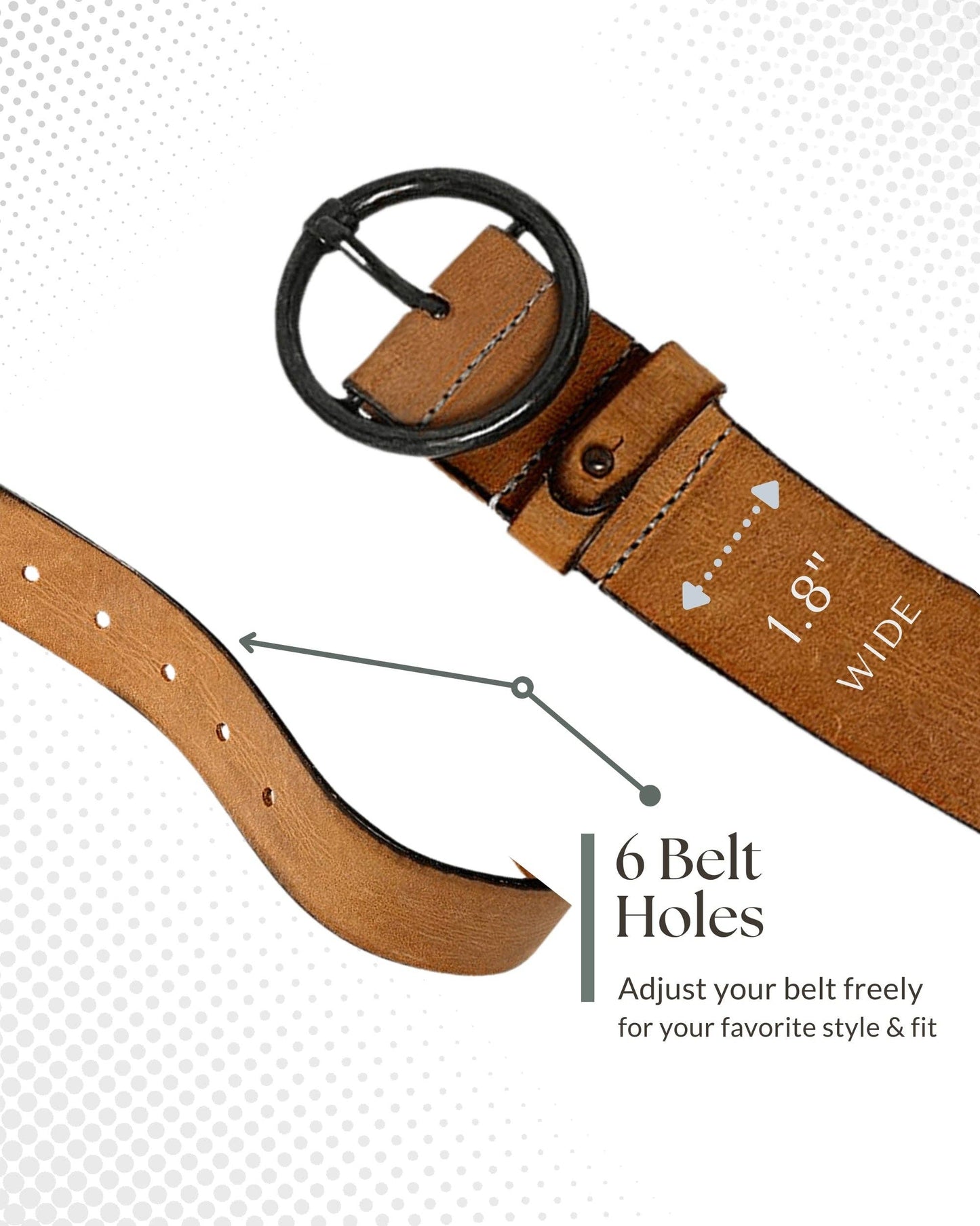 Pip | Vintage Full-Grain Leather Belt for Women