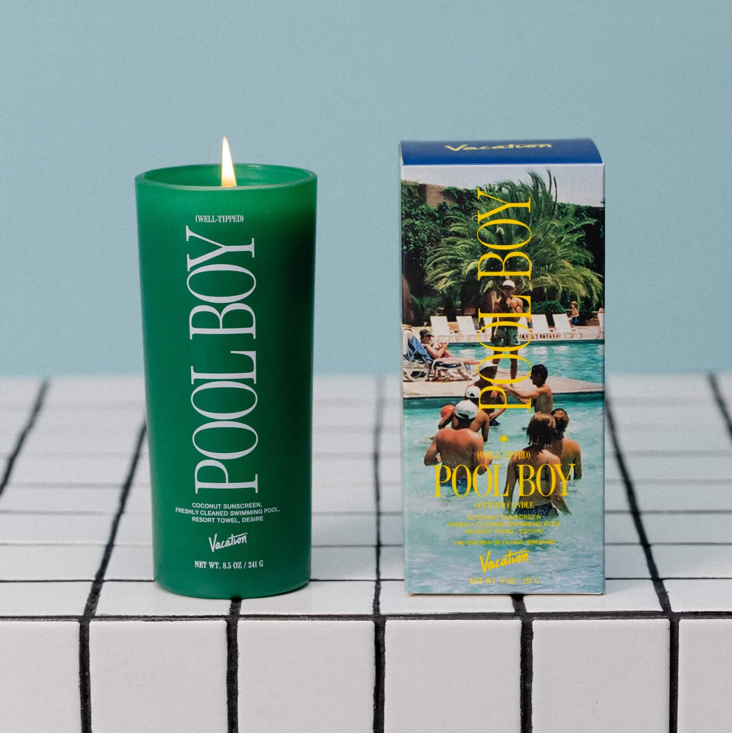 Well-Tipped Pool Boy Candle 8.0 oz