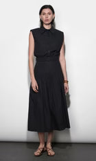 Oren Poplin Sleeveless Shirt With Elasticised Hem