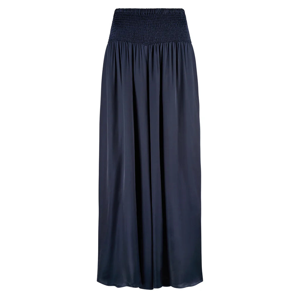 Aurora Wide Leg Trousers - Navy