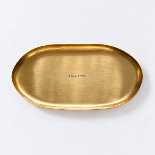 Gold Statement Botanical Candle Plate
