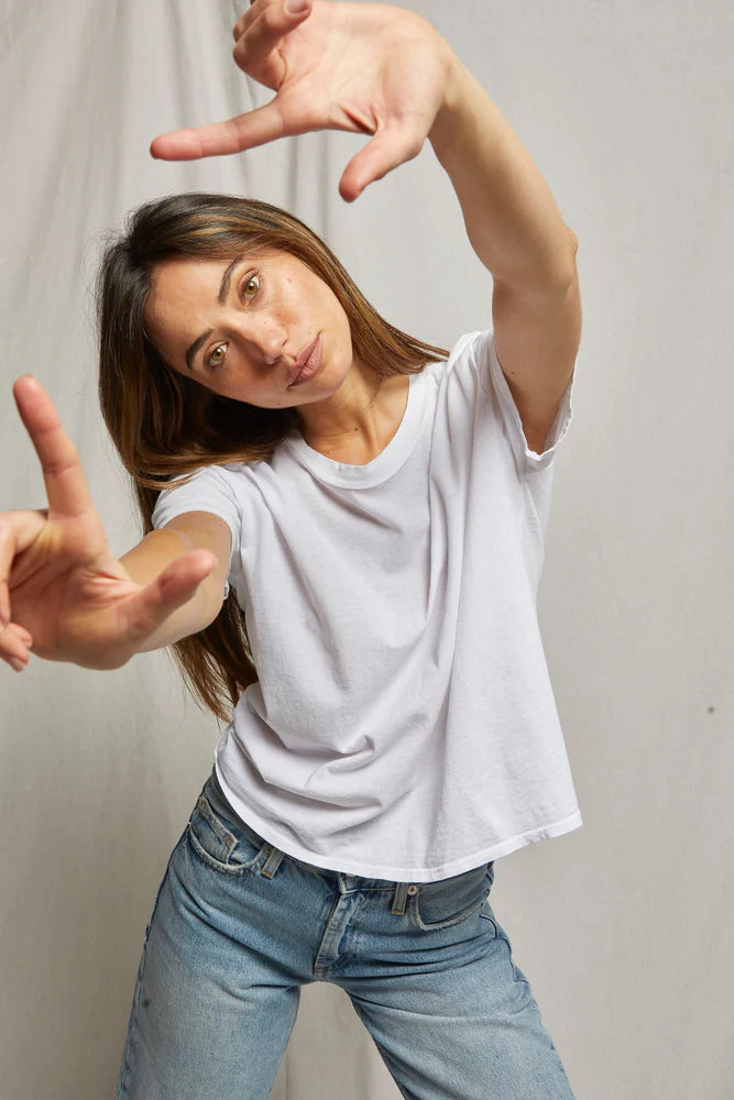 Cotton SS Boxy Crew Tee