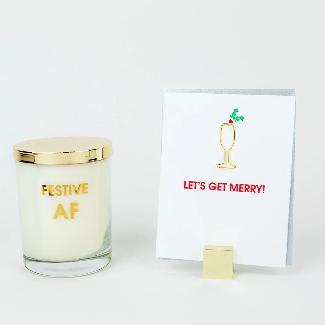 Let's Get Merry - Paper Clip Card
