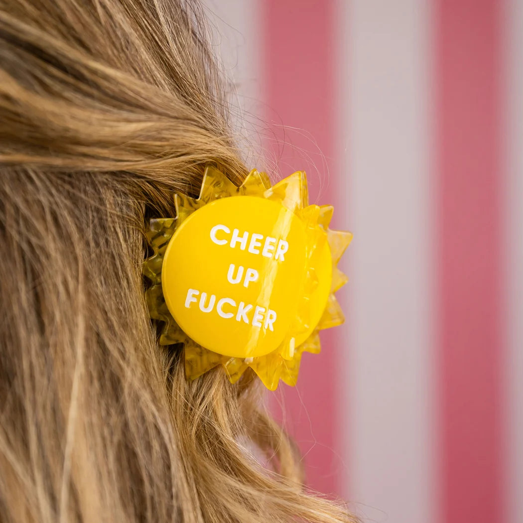 Cheer Up Fucker - Sun Hair Claw Clip
