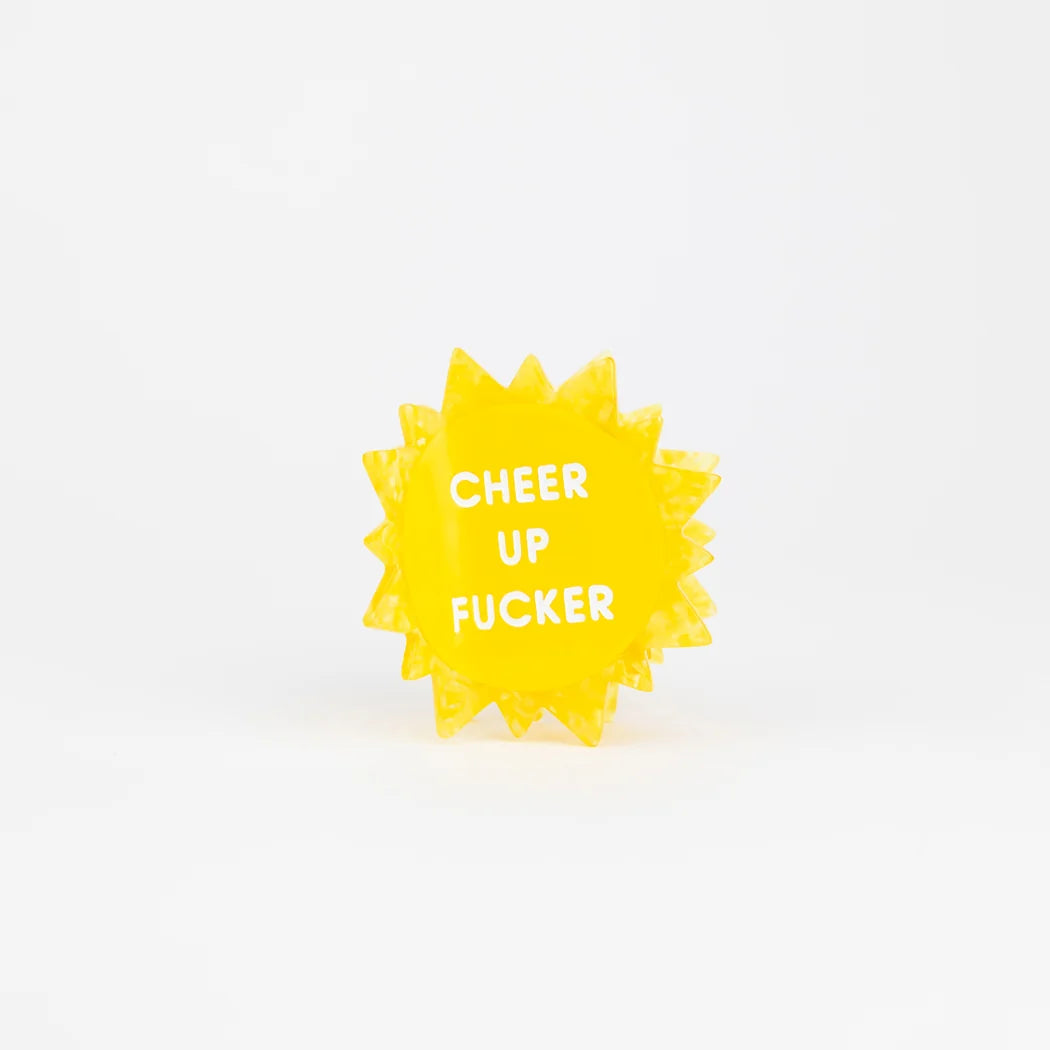 Cheer Up Fucker - Sun Hair Claw Clip