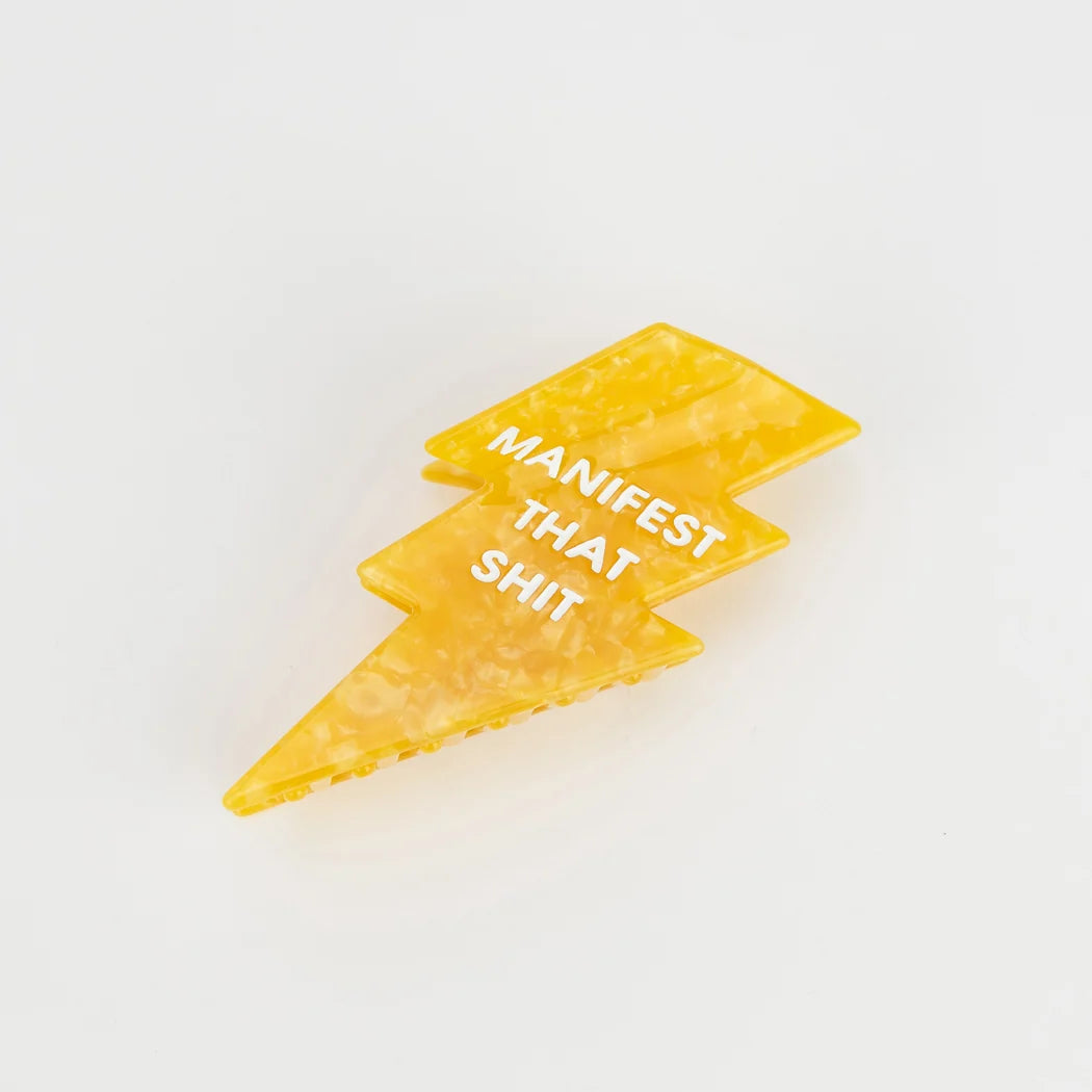Manifest That Shit - Lightning Bolt Hair Claw Clip