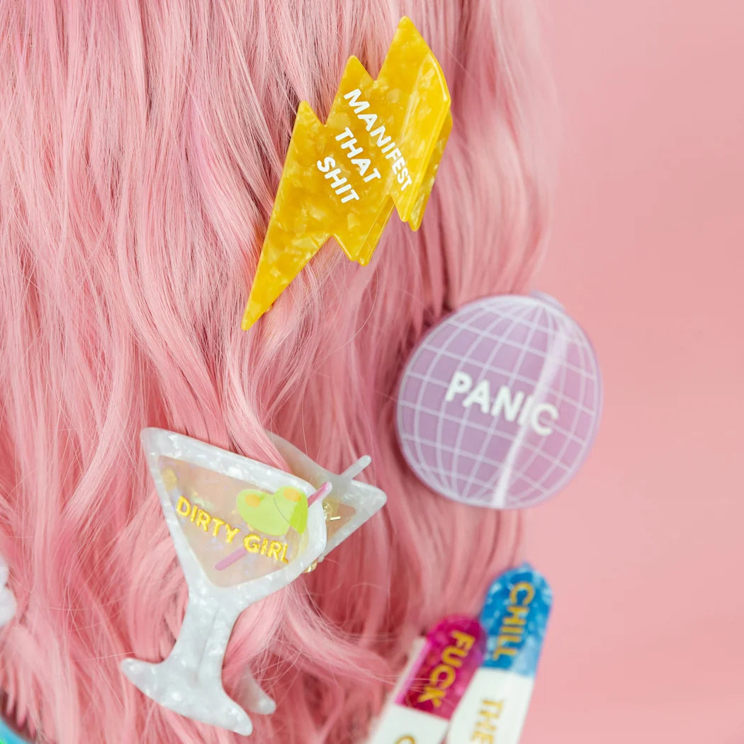 Manifest That Shit - Lightning Bolt Hair Claw Clip