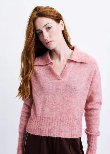FRNCH Mirai Polo Shirt - Rose