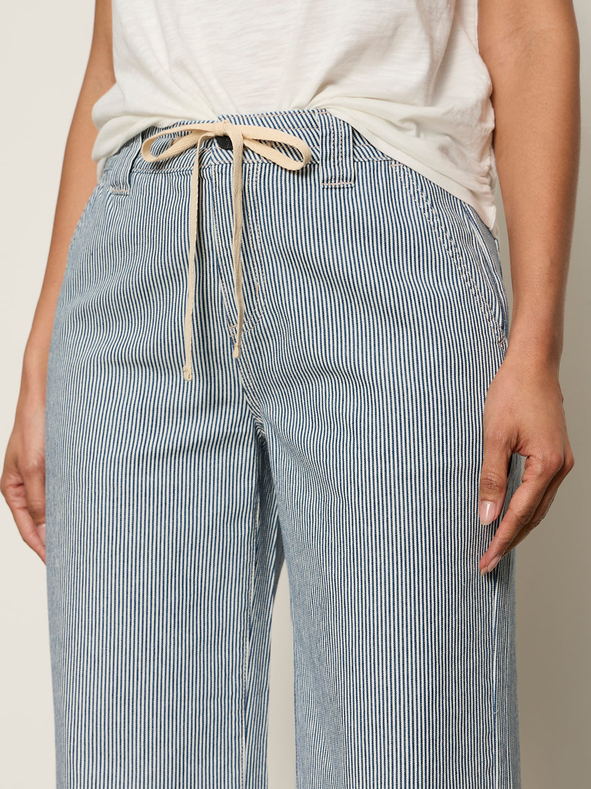 Lily Stripe Cropped Pant
