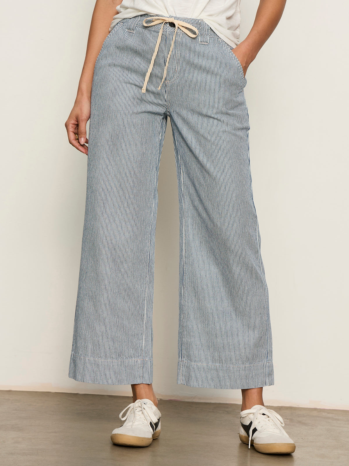 Lily Stripe Cropped Pant
