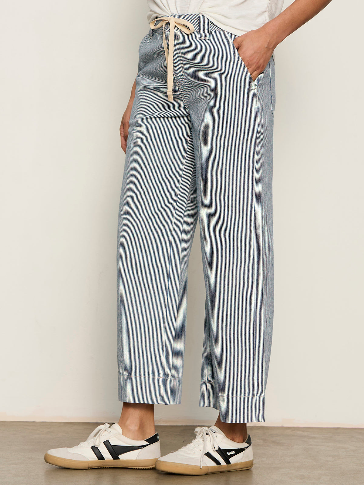 Lily Stripe Cropped Pant