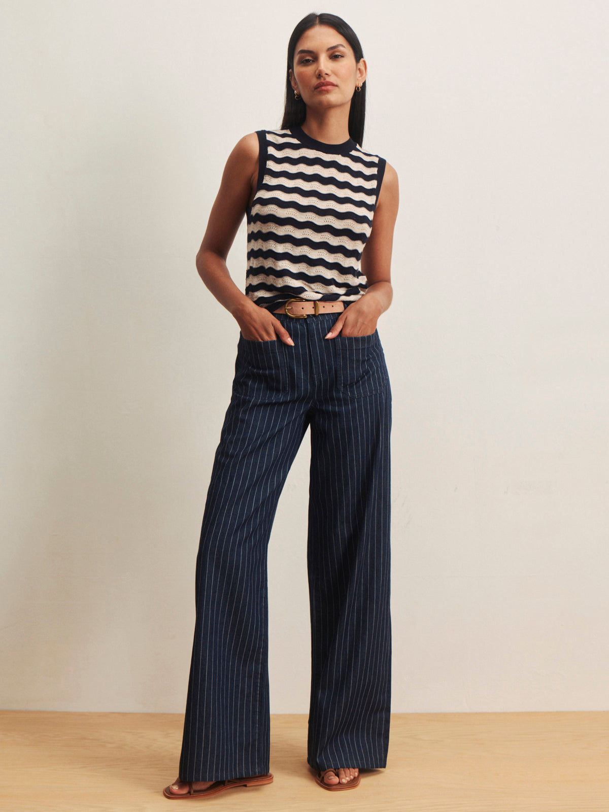 EVERYDAY CHEVRON KNIT SHELL