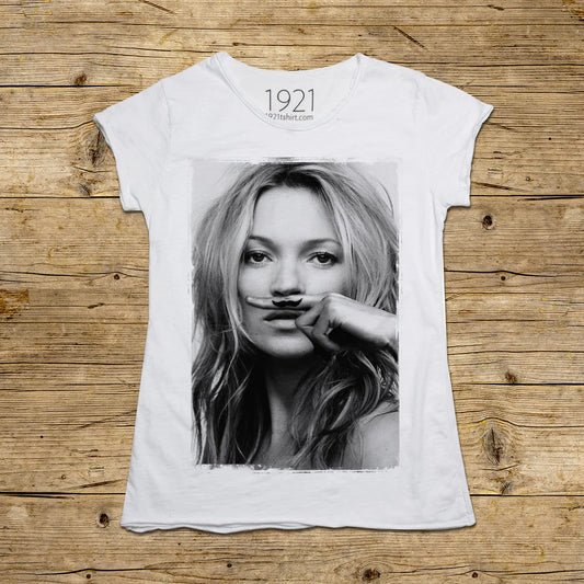 1921 t-shirt lifestyle and music #45 kate moss mustache W