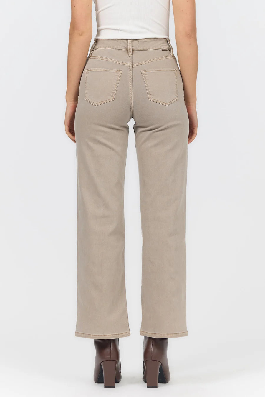 Holly Straight Leg Jean - Mink