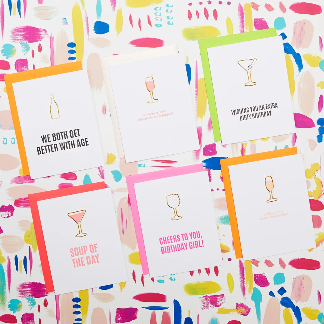 Extra Dirty Martini Birthday - Paper Clip Card