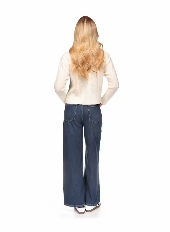 Lillian Cable Crew - Merino 30% Cashmere