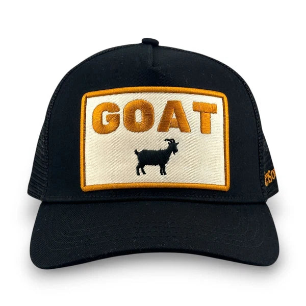 Goat Trucker Hat - Black