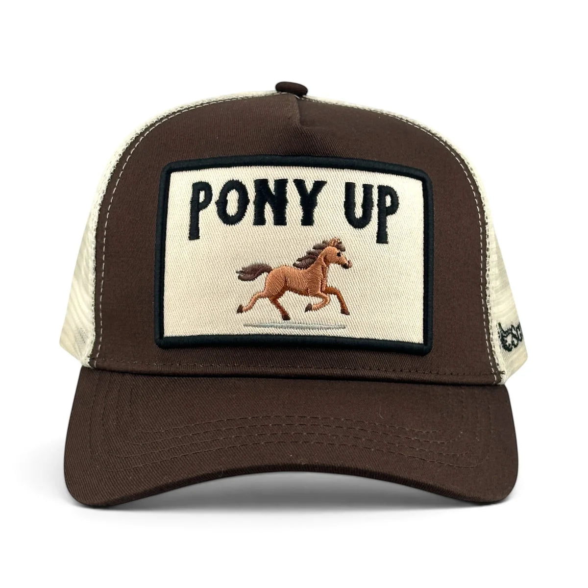 Pony Up Trucker Hat - Brown