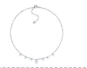 Crystal Silver Tone Necklace