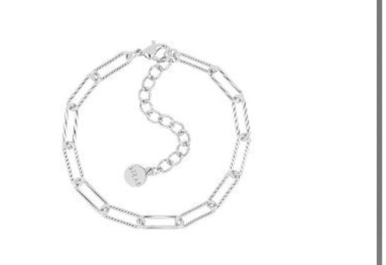 Silver Link Charleston Bracelet