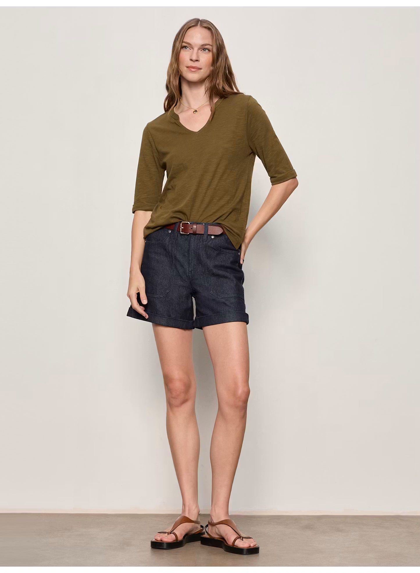 Dolce Notch Neck Tee