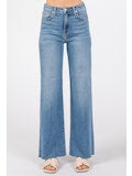 Paola A-Line Scissor Hem Wide Leg Jean - Medium