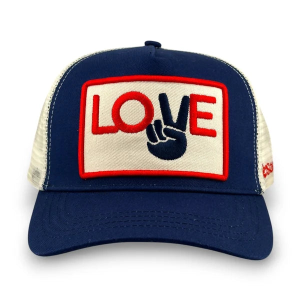 Love & Peace Trucker - Navy